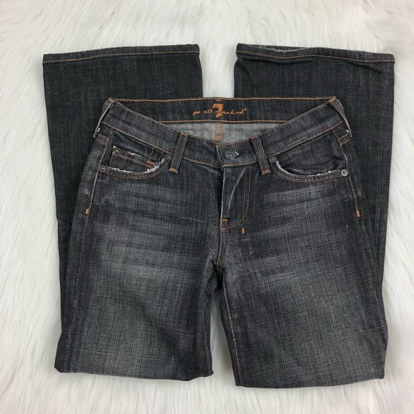 7 For All Mankind Denim - Dark Gray DOJO Jeans size 25